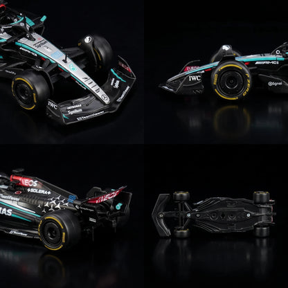 Edição Dupla Mercedes W15 (2024): Box com 2 Carros Bburago 1:43