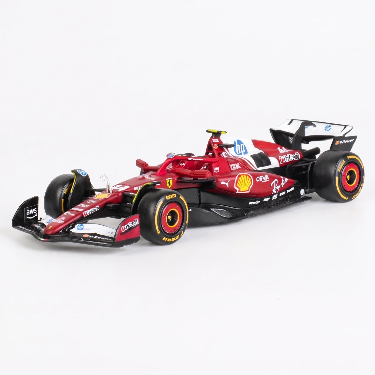 Miniatura de Fórmula 1 Ferrari SF-25 2025 1:43 Bburago