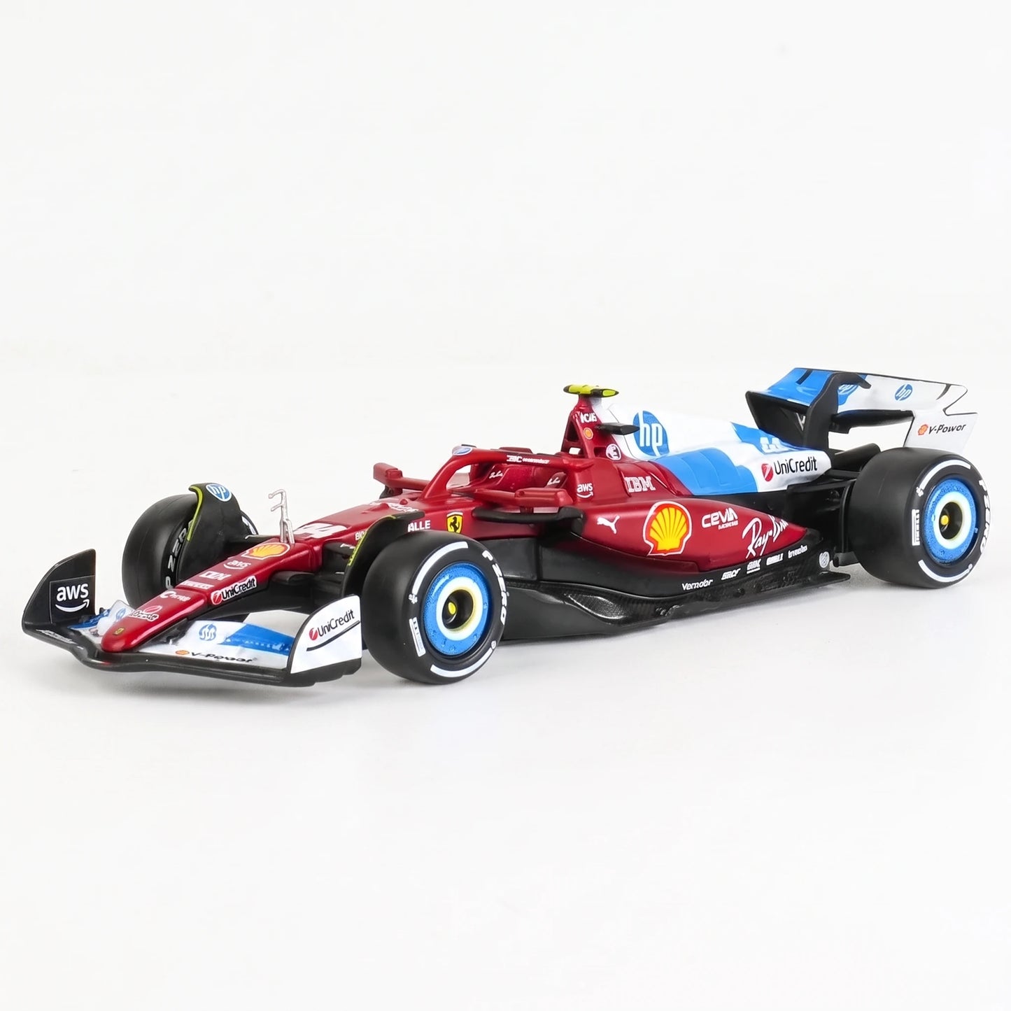Miniatura de Fórmula 1 Ferrari SF-25 2025 Edição Miami 1:43 Bburago