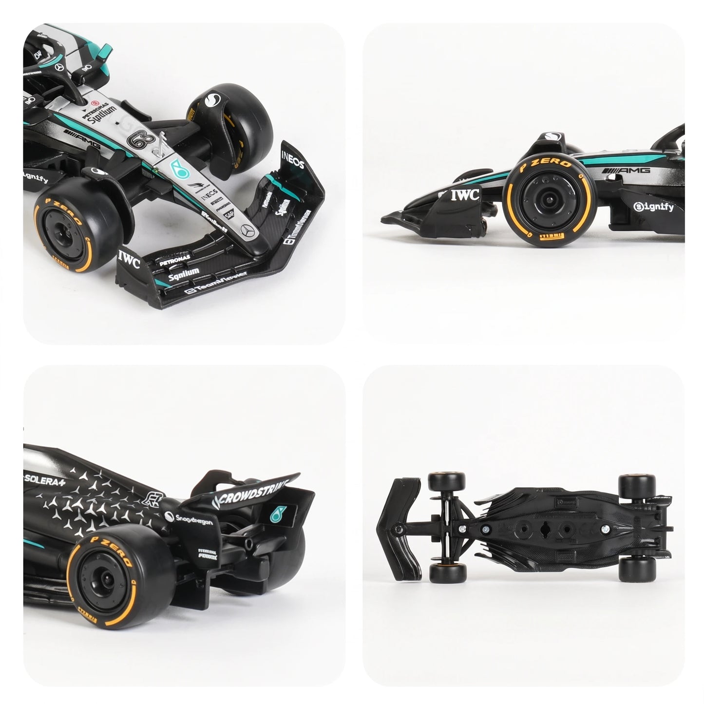 Miniatura de Fórmula 1 Mercedes-AMG Petronas W16 2025 1:43 Bburago